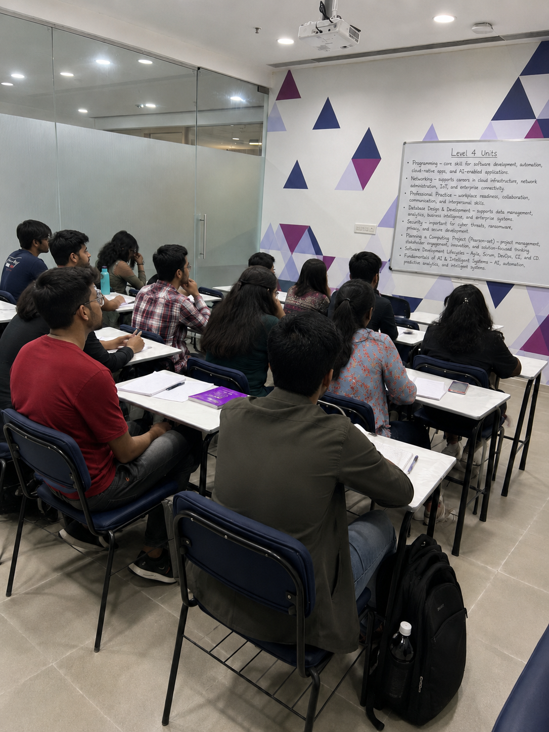 Modern classroom at the RCL Mumbai campus in Powai